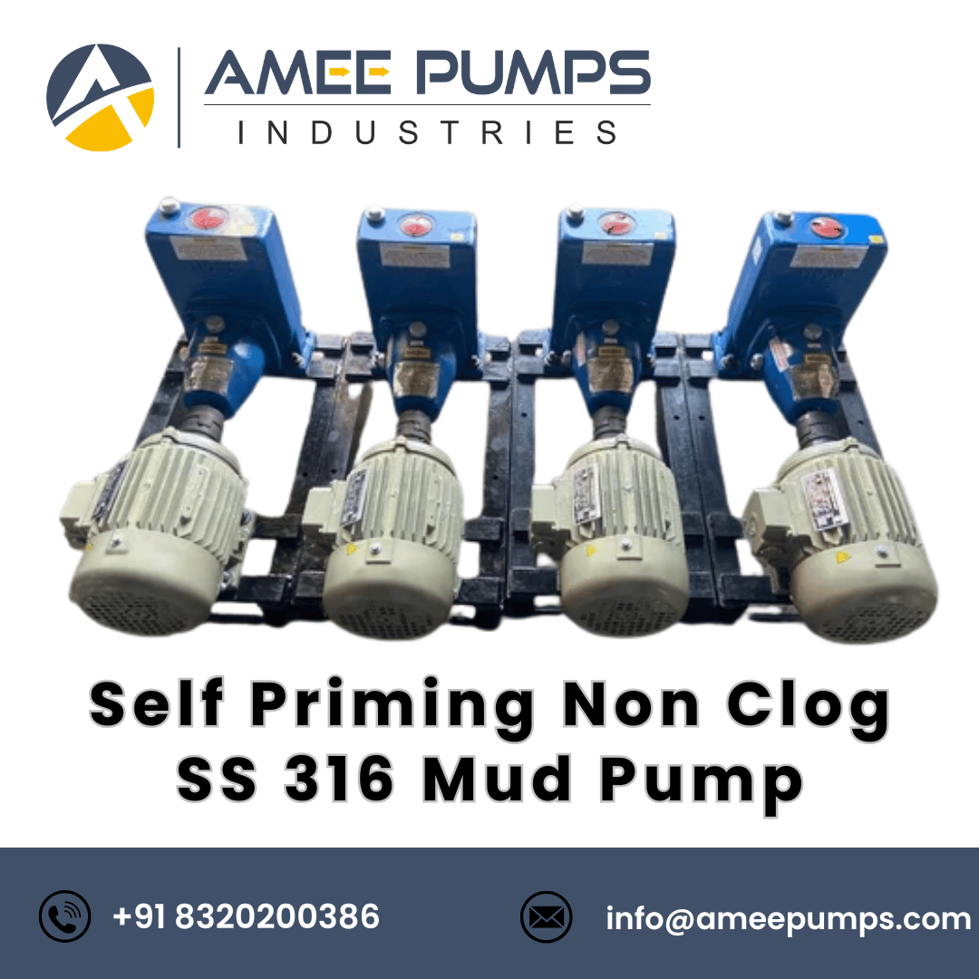 Self Priming Non Clog SS 316 Mud Pump